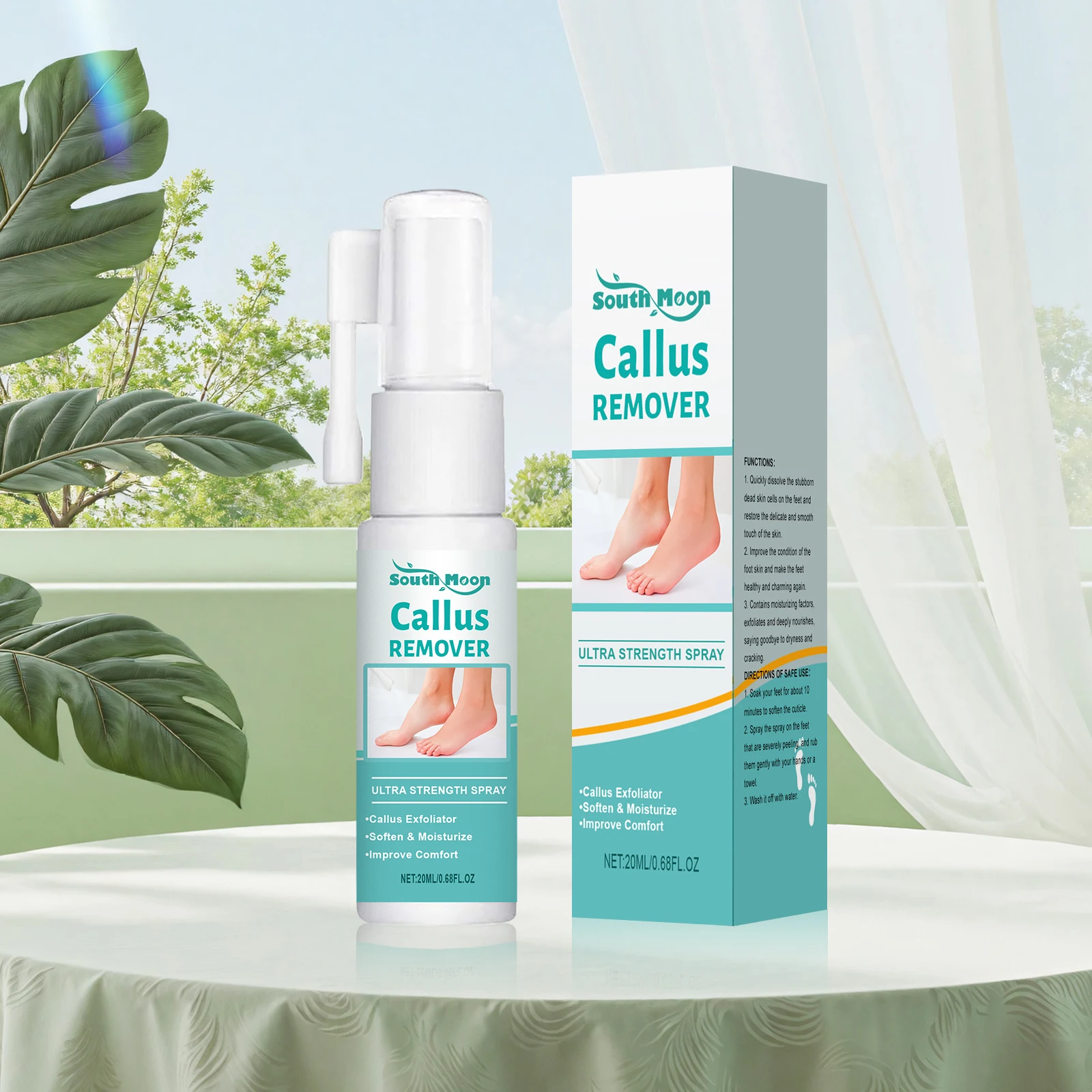 Foot Peeling Spray Instantly Remove Dead Skin Calluses Moisturizing Nourishing Dry Cracked Rough Heels Exfoliating Foot Serum