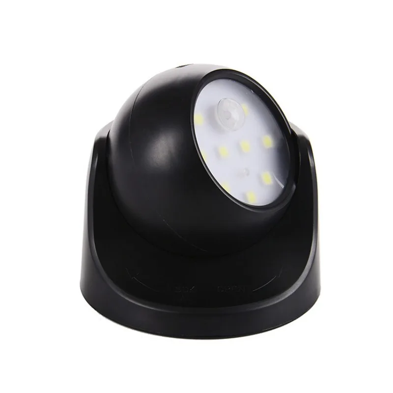 Battery Operated LED Spotlight PIR Motion Sensor Light Wireless Infrared Wall Lamp Home Indoor Outdoor Detector Security Light