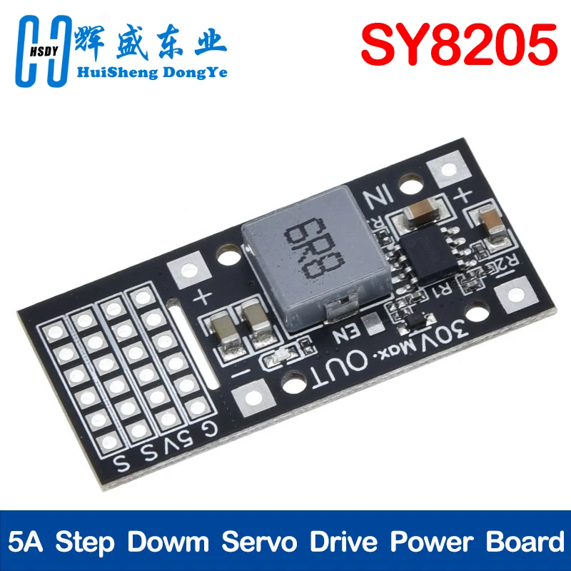 DC-DC MP2482 SY8205 Step-down Module 7-28V to 5V 5A Steering Gear Power Drive Power Module Steering Gear Drive Power Module