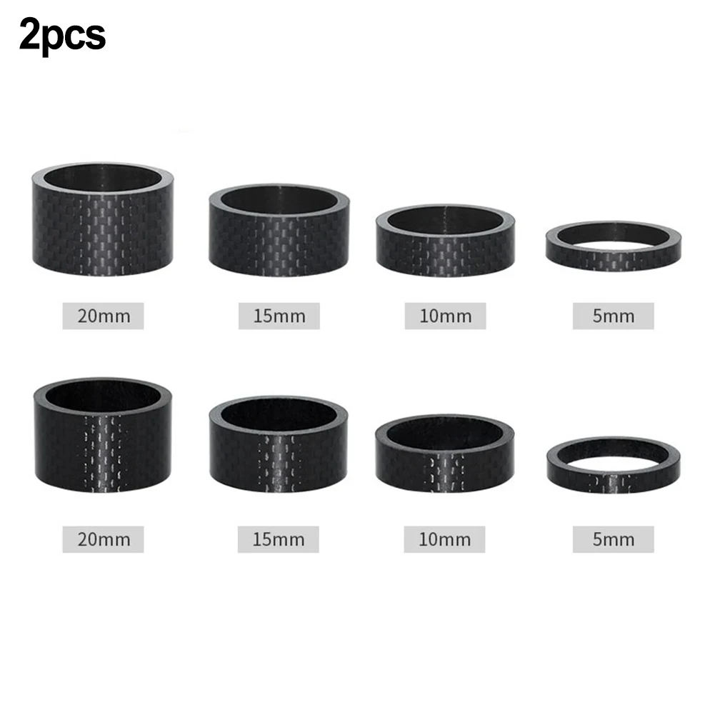 

2x 5mm-20mm Carbon Fiber Washer 2pcs 31.8 Black Carbon Fiber For Giant Frame & Forks PP Spacer Washer Particular