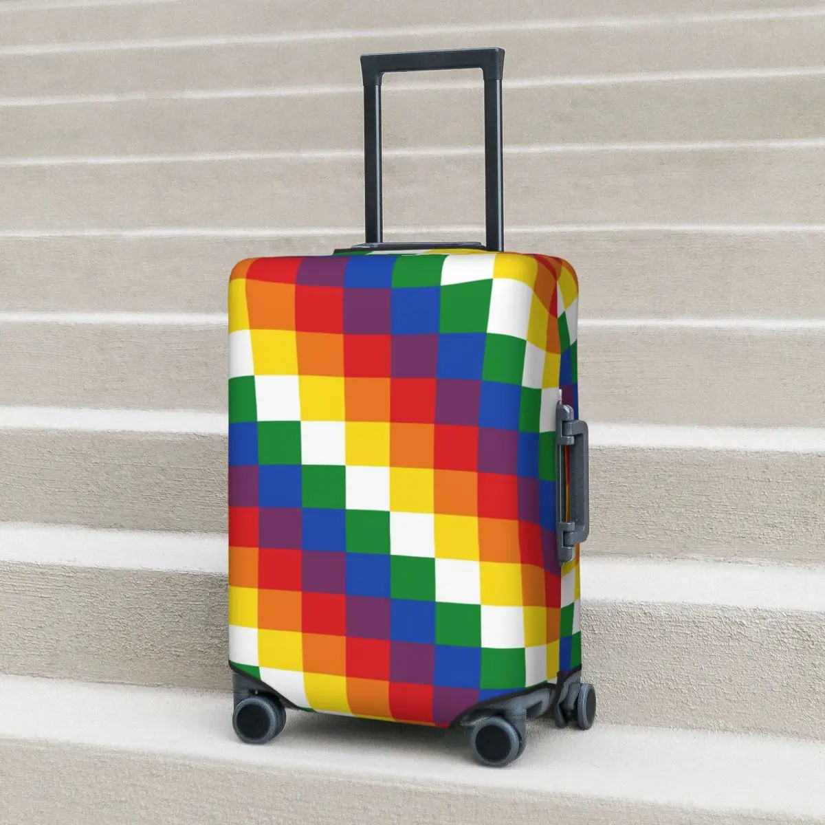 

Wiphala Suitcase Cover Protection Elastic Trip Luggage Protector Covers for 18-32 Inch