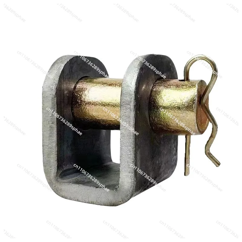 The lifting lug is welded and fixed with the U shaped lifting lug cylinder base bracket pin shaft fitting earring Y shaped fork