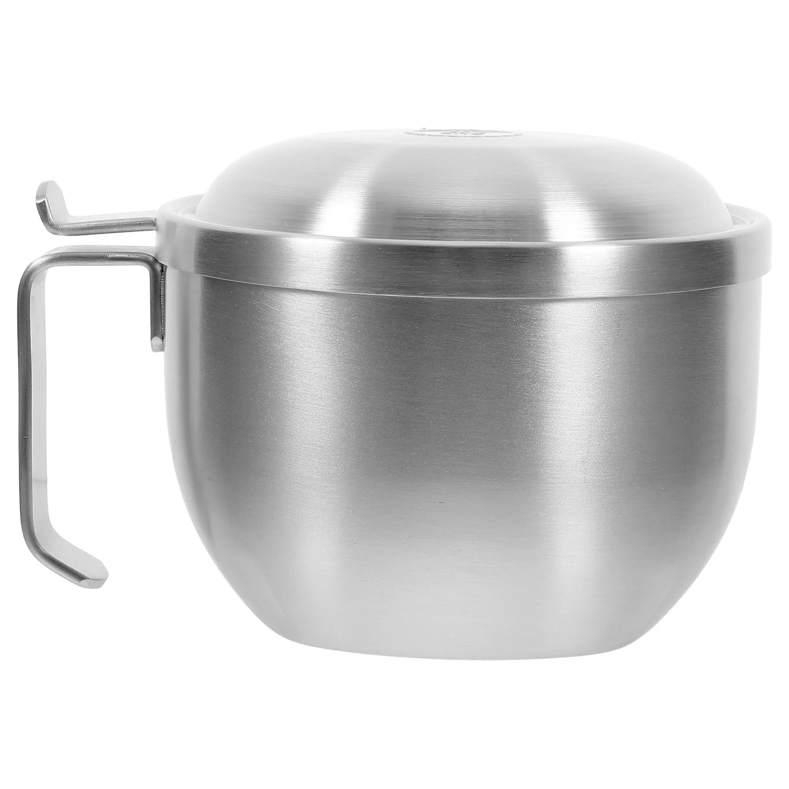 وعاء غداء من الفولاذ المقاوم للصدأ سعة 1200 مل، حاوية طعام معكرونة خفيفة الوزن، وعاء أرز بغطاء للاستخدام في بار المطبخ أثناء السفر #1