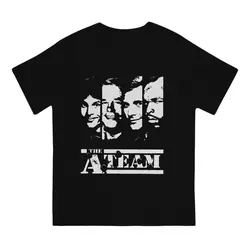 Fashion Hannibal Smith Old School T-Shirt Men Round Neck Pure Cotton T Shirt The A-Team Short Sleeve Tee Shirt Summer Tops