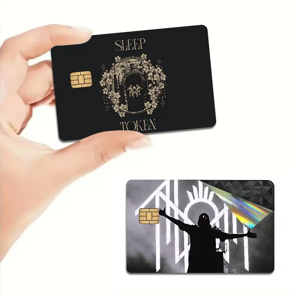 Popular Band S-Sleep T-Token Credit Card Skin Stickers No Adhesive Residue Water Proof for VISA Credit Card Subway Access Card