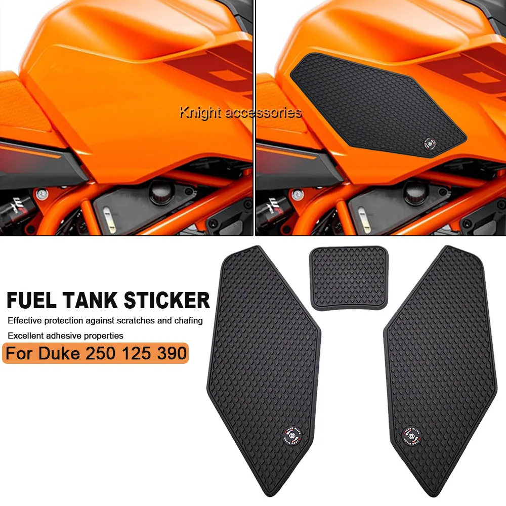 

For 390 Duke duke 250 390 2024 2025 New Motorcycle Tank Pad Protector Sticker Decal Gas Knee Grip