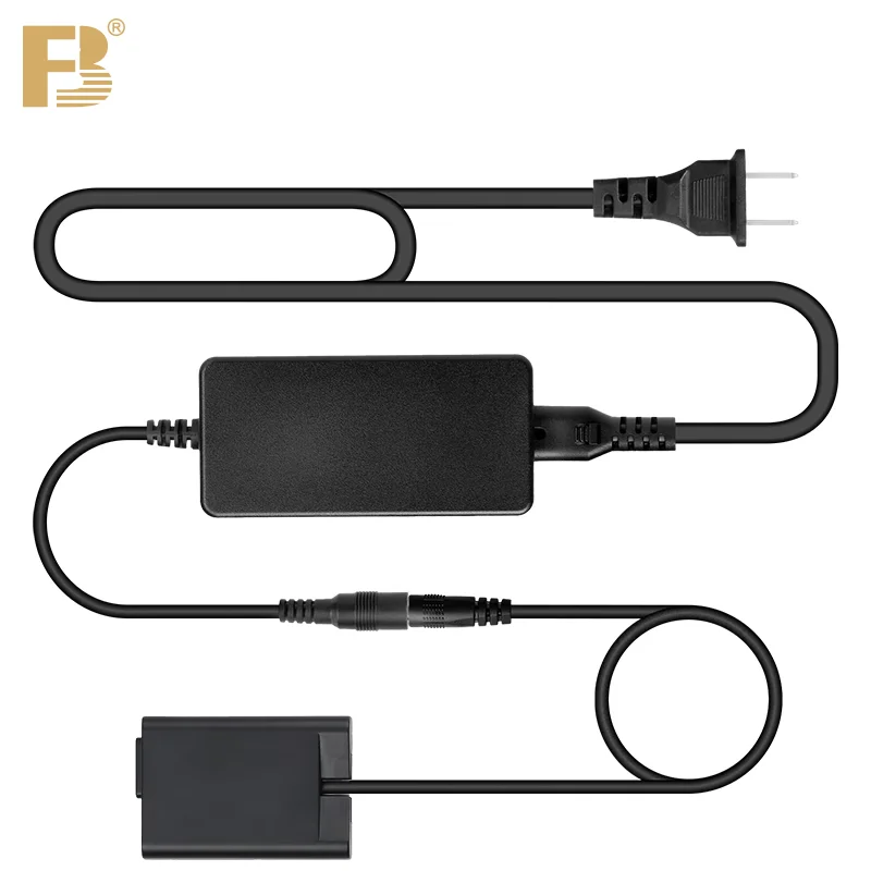 FB EN-EL25 Dummy Battery Coupler ENEL25 AC Adapter Camera Live External Power Supply Connector Kit for Nikon Z50 Z30 ZFC