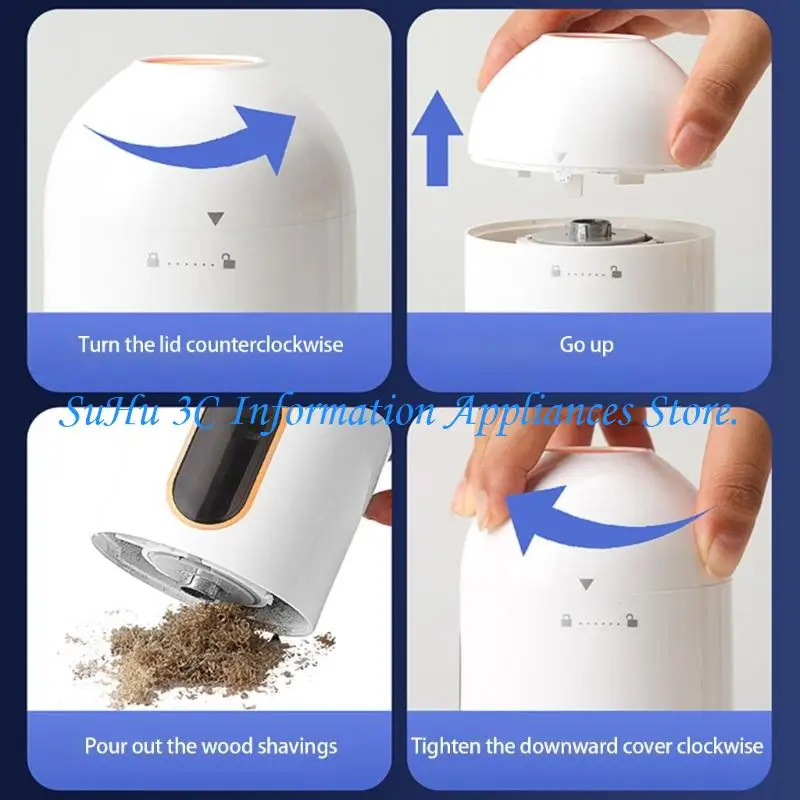  Compacts Electric Pencil Sharpener Wide Opening For Pencil Efficient Cutting