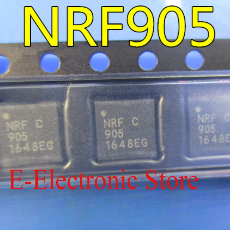 5PCS/LOT  NRF905C NRF905 QFN-32   RF Transceiver GFSK 2.5V/3.3V 32-Pin QFN EP Tray  Single Chip 433/868/915MHz Transceiver