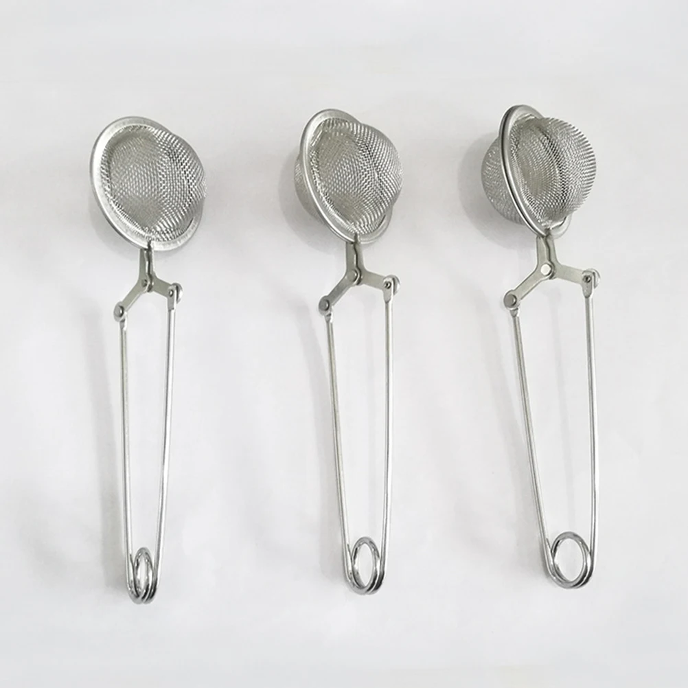

3pcs Tea Filter Strainer Infuser Stainless Steel Mesh Reusable Balls for Home Office Loose Tea Steeper Kitchen Bar