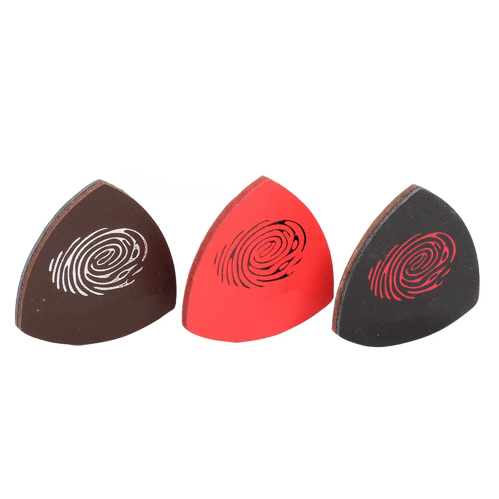 

3 Pcs Picks Ukulele Finger Guitar Vintage Skin Dad Parts and Accessories for