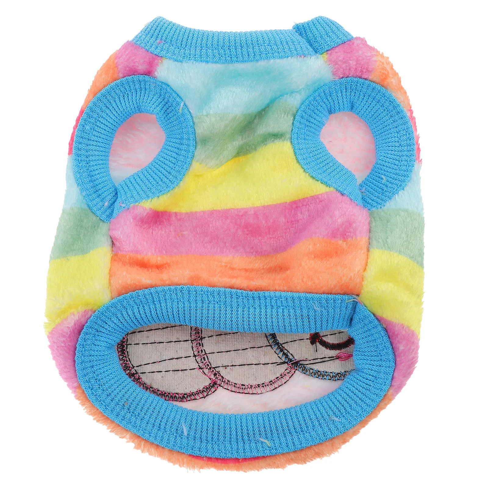 

Pet Dog Clothes Winter Cartoon Warm Flannel Vest for Small Dogs Chihuahua French Bulldog Outfit T Shirt Size S