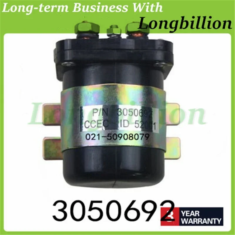 1PC 3050692 586-114112-6A 200A 24V 4 Terminals Magnetic Switch Fit for Cummins N Series R-004