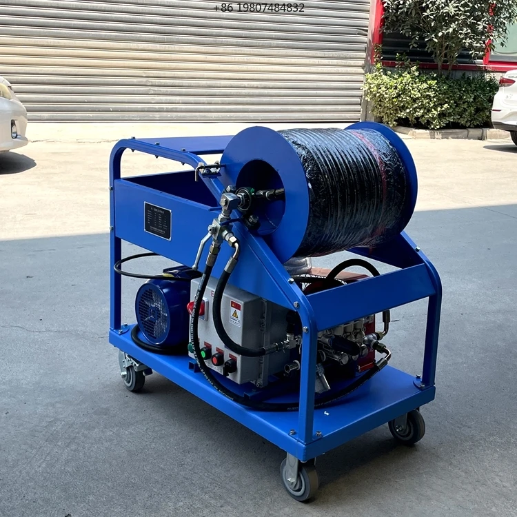 Cleaning Portable Equipment ultra High Pressure Water Blasting Electric Engine 360-degree Cleaning Water Jet Sewer