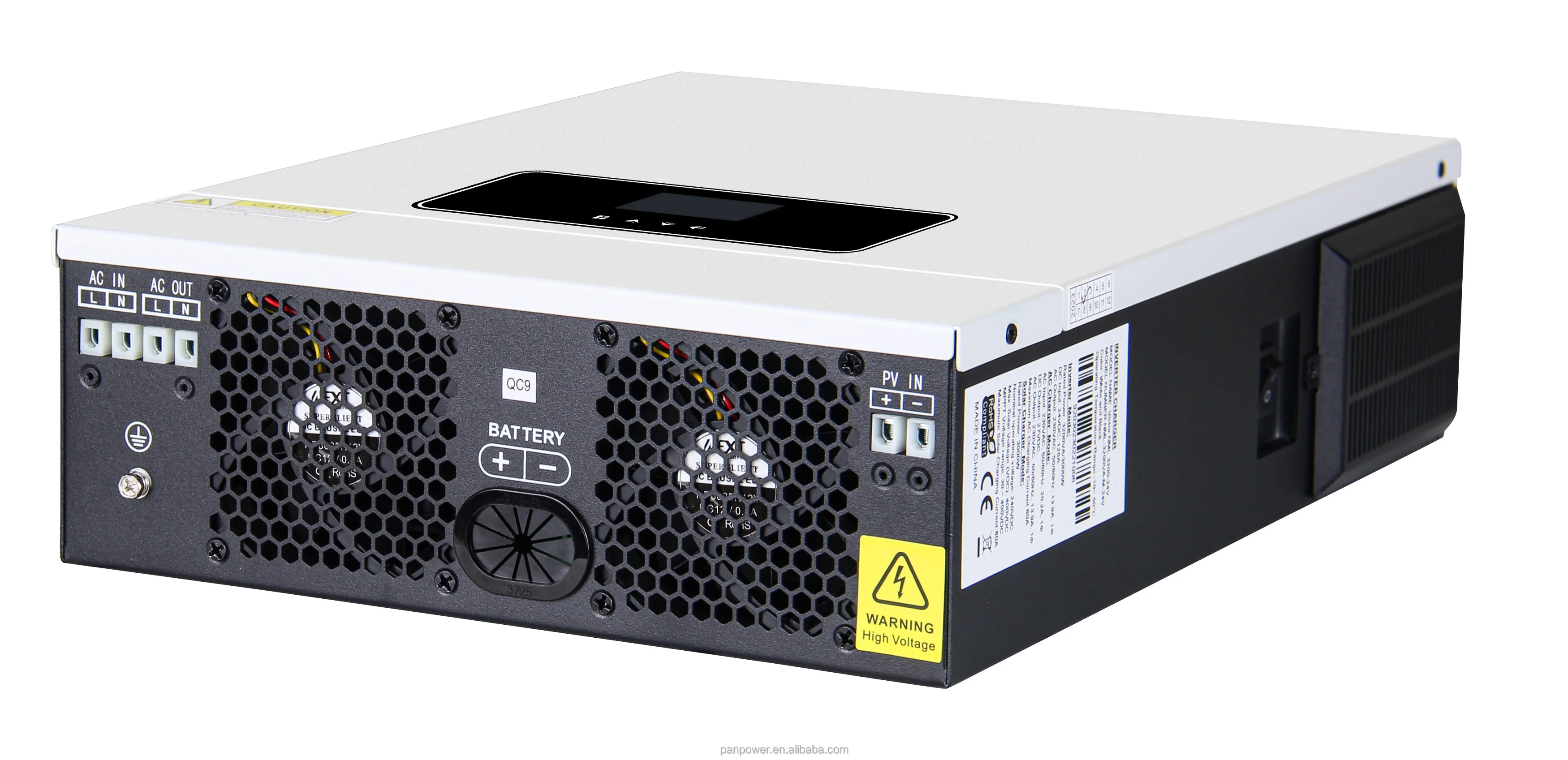 DC to AC Inverter 12VDC 1.5KW 1.6KW 2KVA 230VAC Off Grid Solar Hybrid Inverter Built-In MPPT Solar Charger Controller