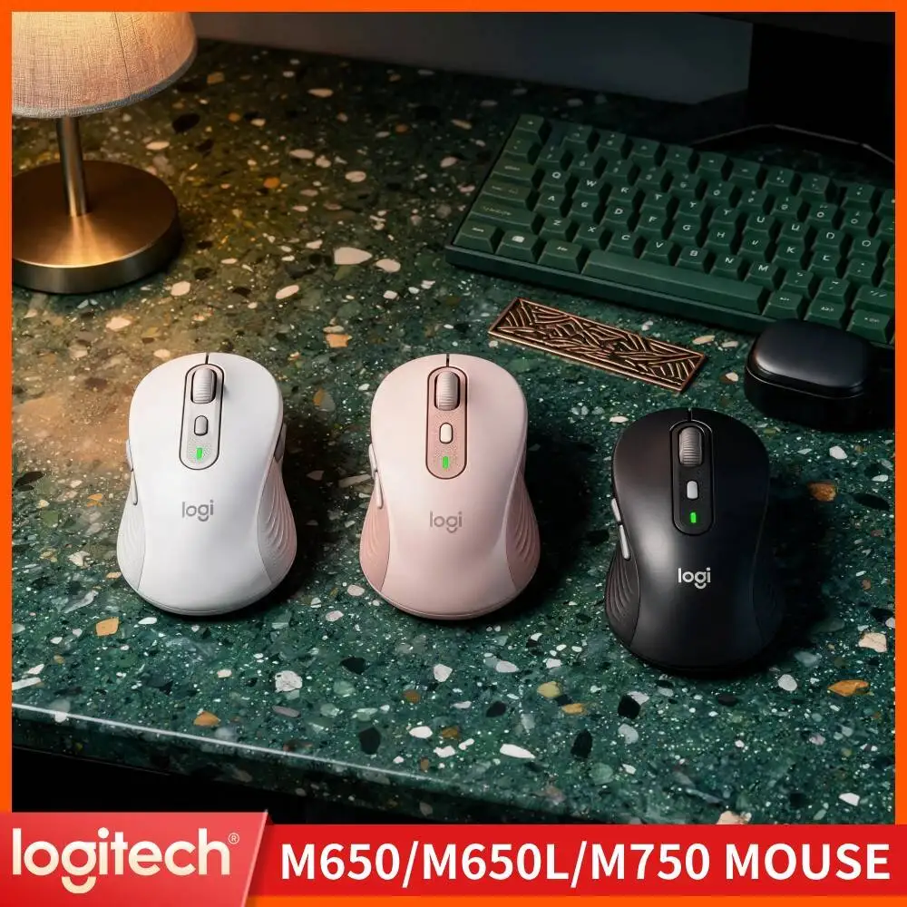 M750 Bluetooth Silent Mouse - Quiet Click Design SmartWheel Smooth Scroll Recycled Eco Build PC Tablet Desktop Compatible Tool