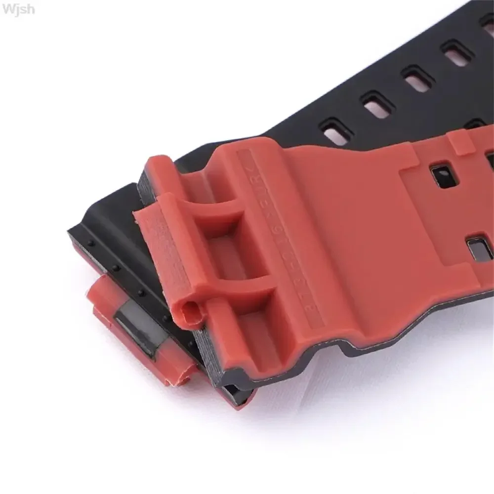TPU Resin Strap for CASIO G-Shock GA100/110/120/140/300/400/700 Rubber Watchband Pin Buckle Strap Watch Wrist Bracelet Black image 3