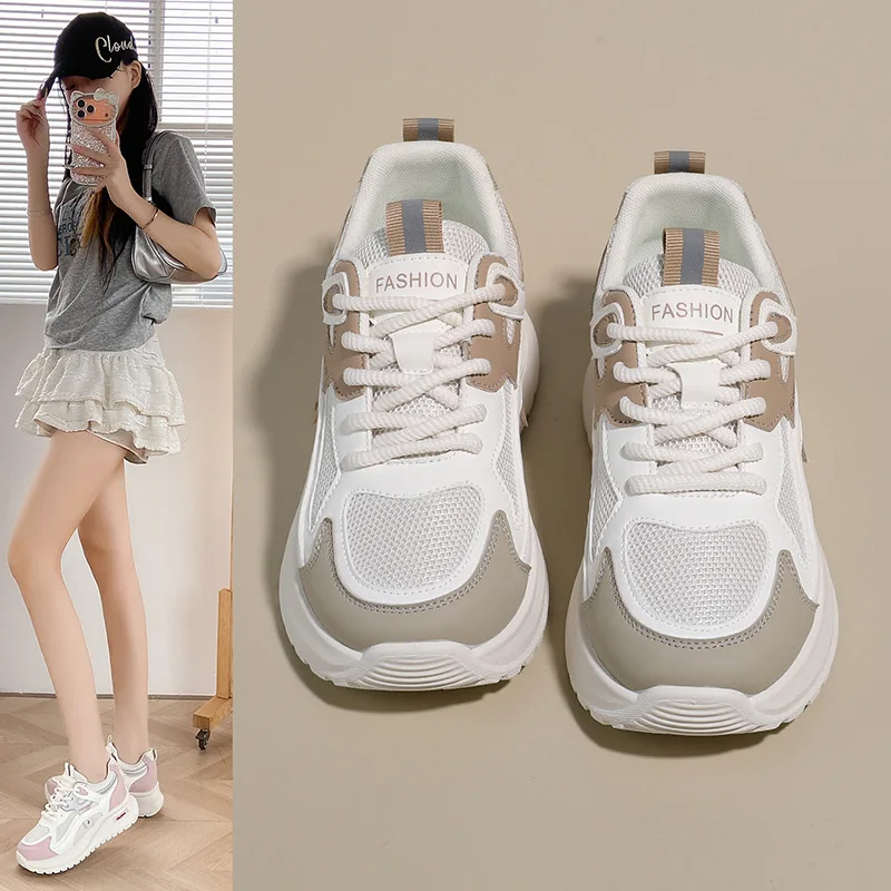 Chaussures de course légères et respirantes en maille pour femmes, antidérapantes, pour l'été 2026, sensation de marche confortable