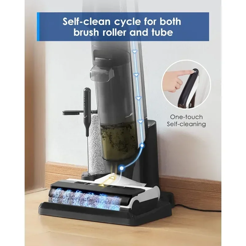 QWTTinecoes Smart Wet Dry Vacuum Cleaners,Floor Cleaner Mop 2-in-1 Cordless Vacuum,Lightweight and Handheld,Floor ONE S5 Combo