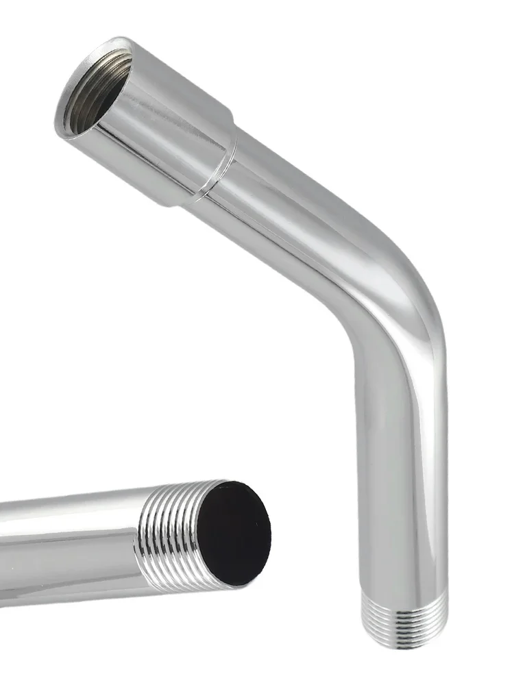 Shower Head Extension Pipe, Handheld Shower Head Conversion, Unique Lightweight Design, All Chrome Plated Components