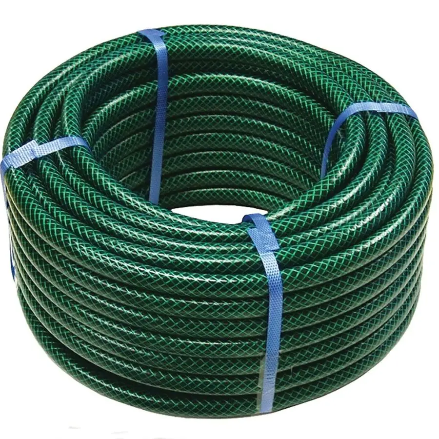 Reinforced Green Garden Hose Pipe Reel 100M
