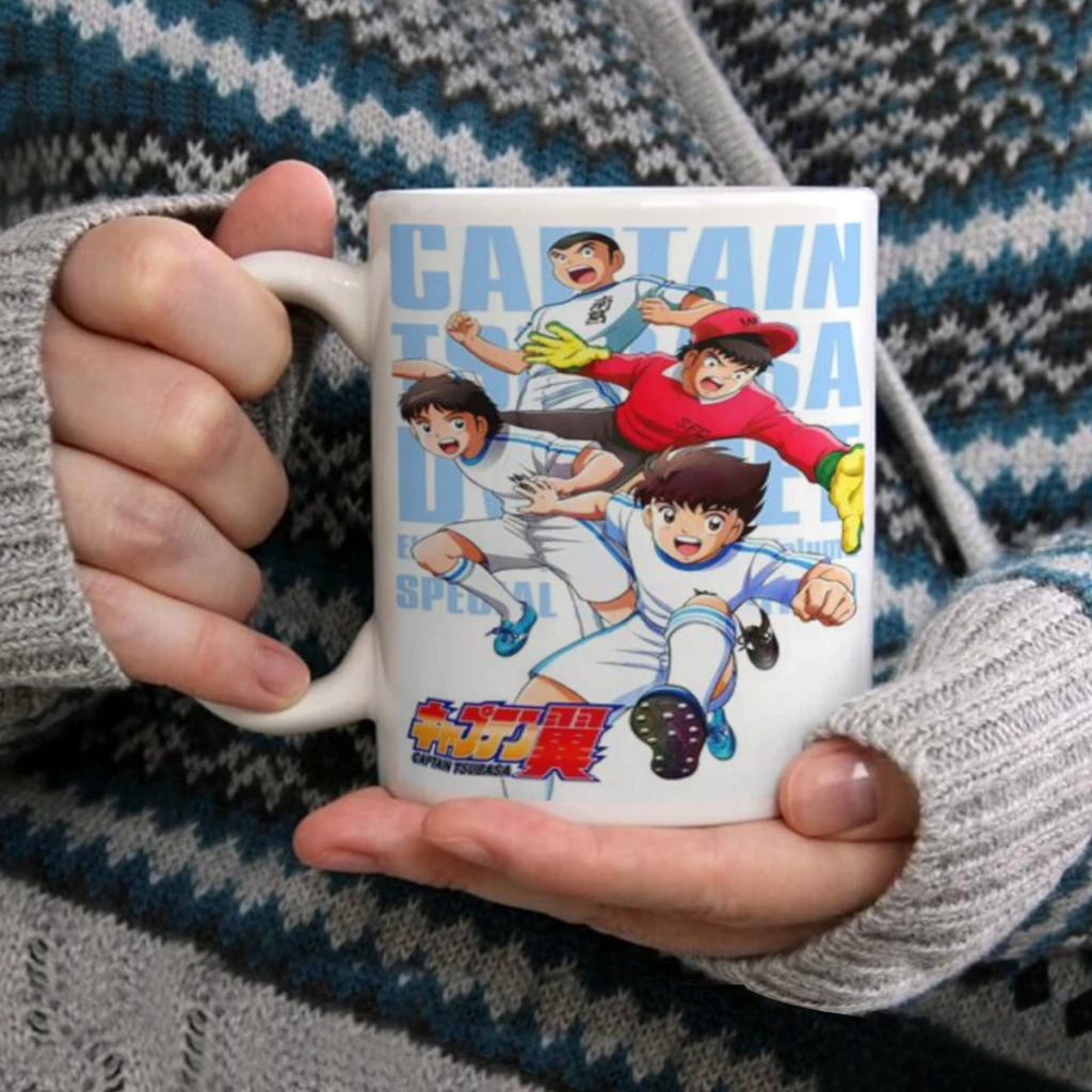 

C-Captain_Tsubasa Cartoon Ceramic Cup Coffee Oatmeal Breakfast Cup Creative Personality Mug