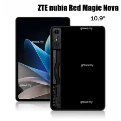 Tablet Case For ZTE nubia REDMAGIC Gaming Tablet Pro 2024 Red Magic Nova 10.9 inch Flexibel Black TPU Shell Soft Silicone Cover