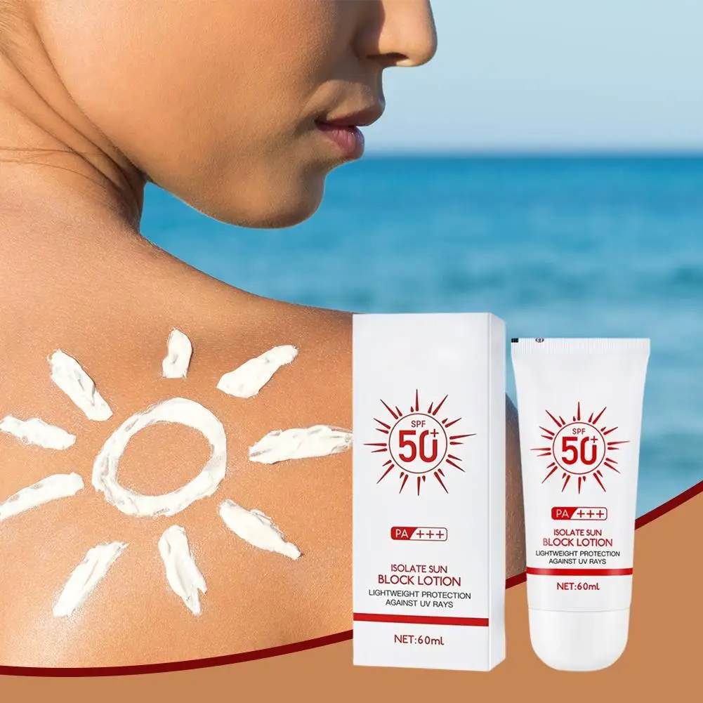 

Isolation Sunscreen SPF50+ Refreshing Oil Control Sun Block Sun Cream Waterproof Sunblock Skin Protective Cream Light Texture