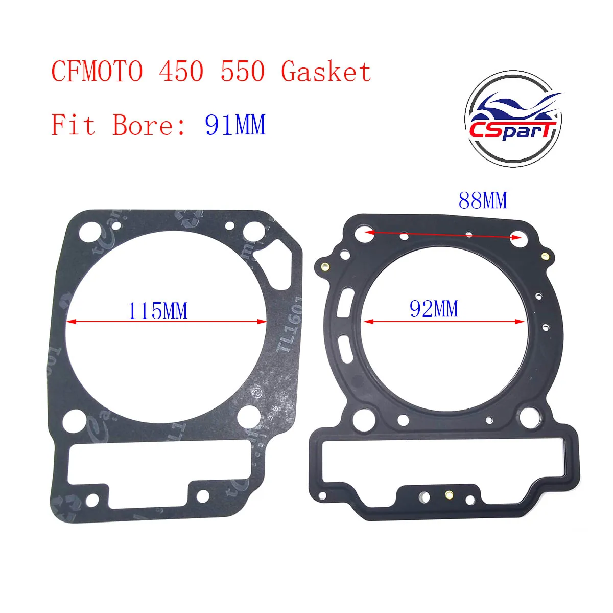 CF191 CF550 91MM 22MM zestaw tłoka dla CF moto 450 550 400CC 500CC ATV UTV SSV CFORCE UFORCE ZFORCE X5 U5 Z5 0800-040001-10010 — zdjęcie 5