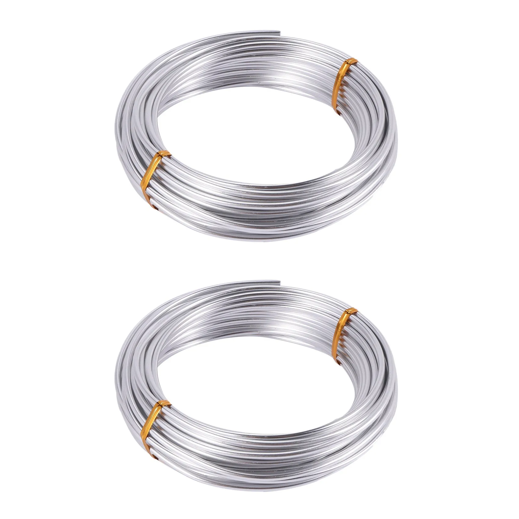 ABRW-3X alambre de aluminio de 3Mm, alambre de plata artesanal de 10M para fabricación de joyas, arcilla, modelado, bonsái y modelo