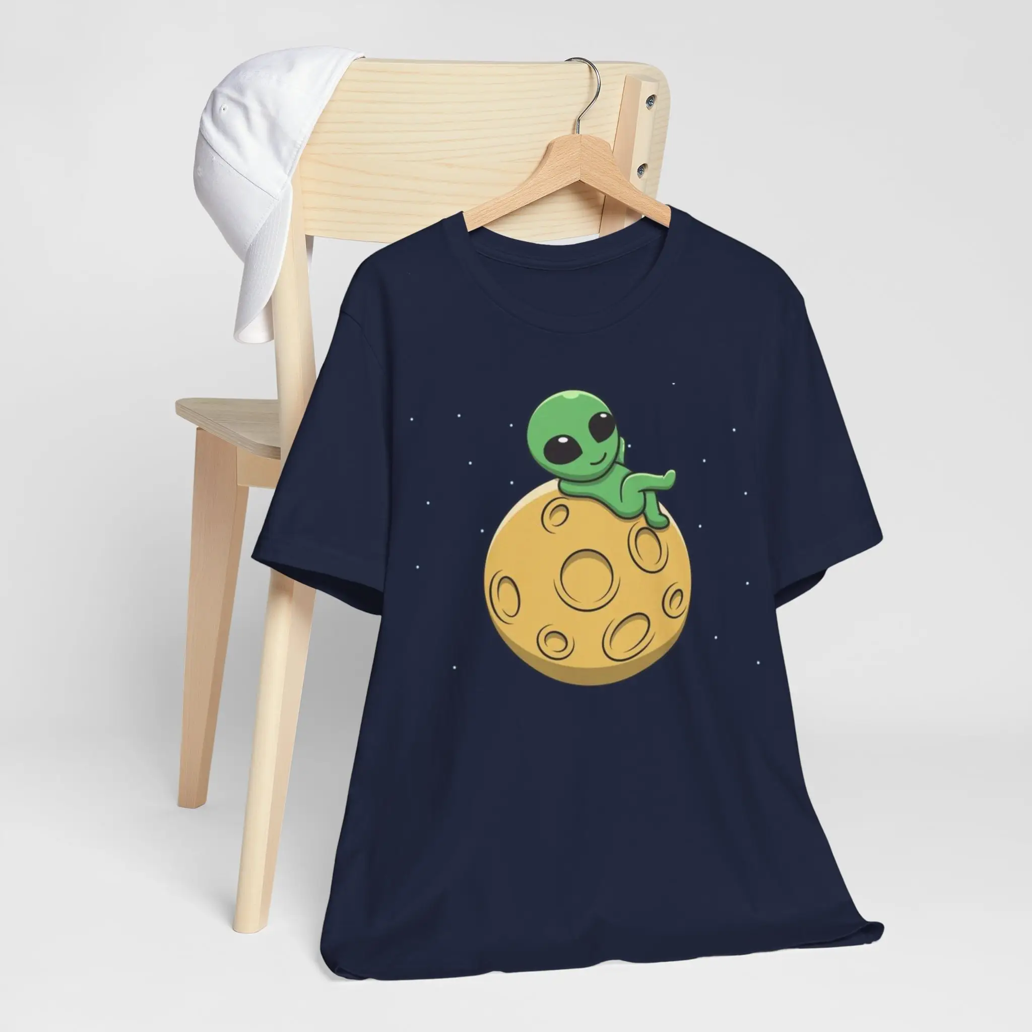 Alien T Shirt space friend gift for lover galaxy universe fans