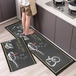 Simple Pattern Kitchen Floor Mat Home Decoration Living Room Luxury Large Carpet  NonSlip Bedroom Children's Tatami Bathroom Mat