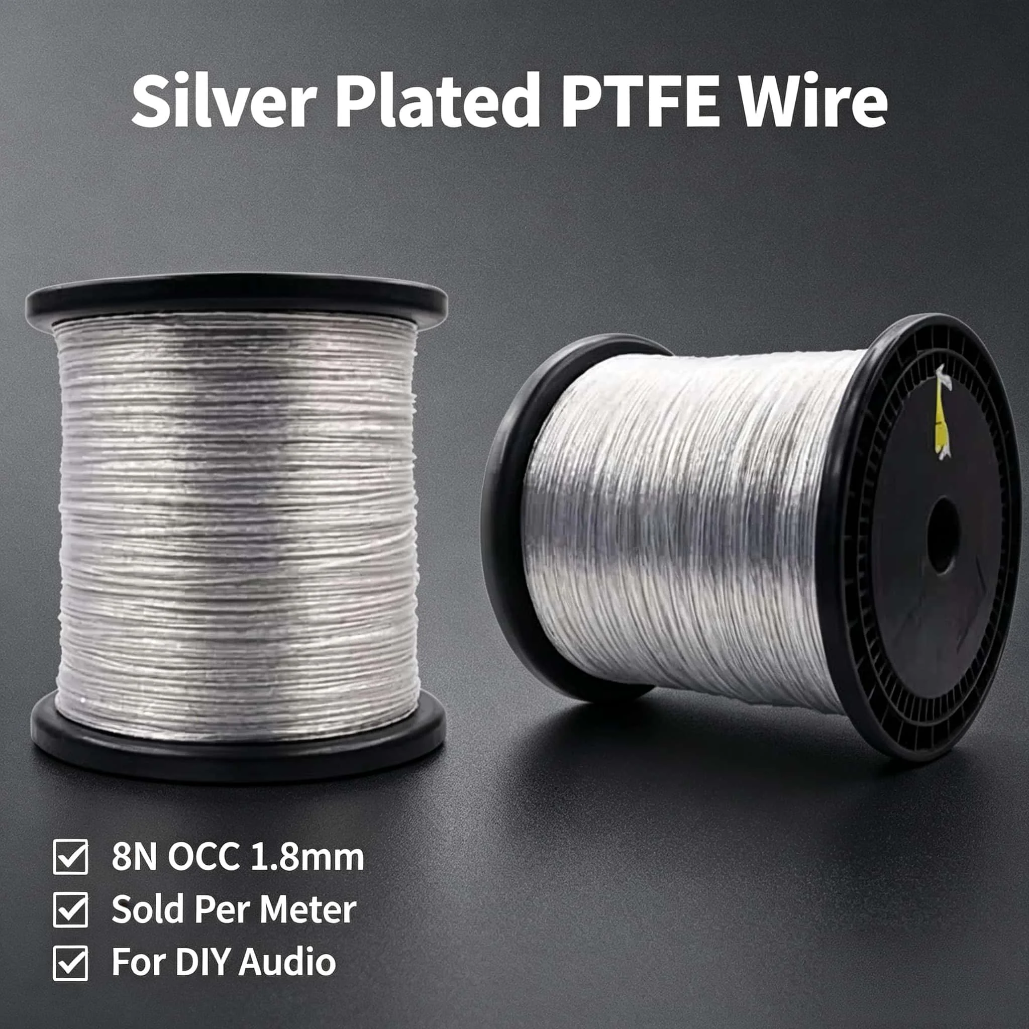 Audiocrast 8N Purity Copper Silver Plated OCC Interconnect Cable DIY Bulk Cord HIFI Audio Cable Wire Sold Per Meter