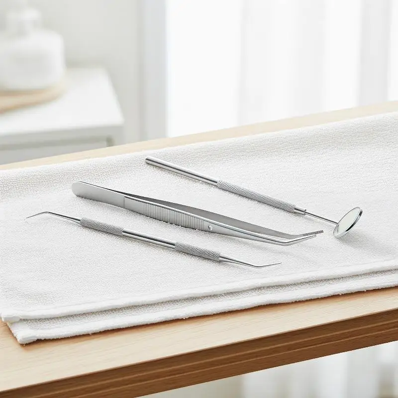 3pcs Dental Tools Dental Pick Oral Care Kit Stainless Steel Dental Hygiene Set