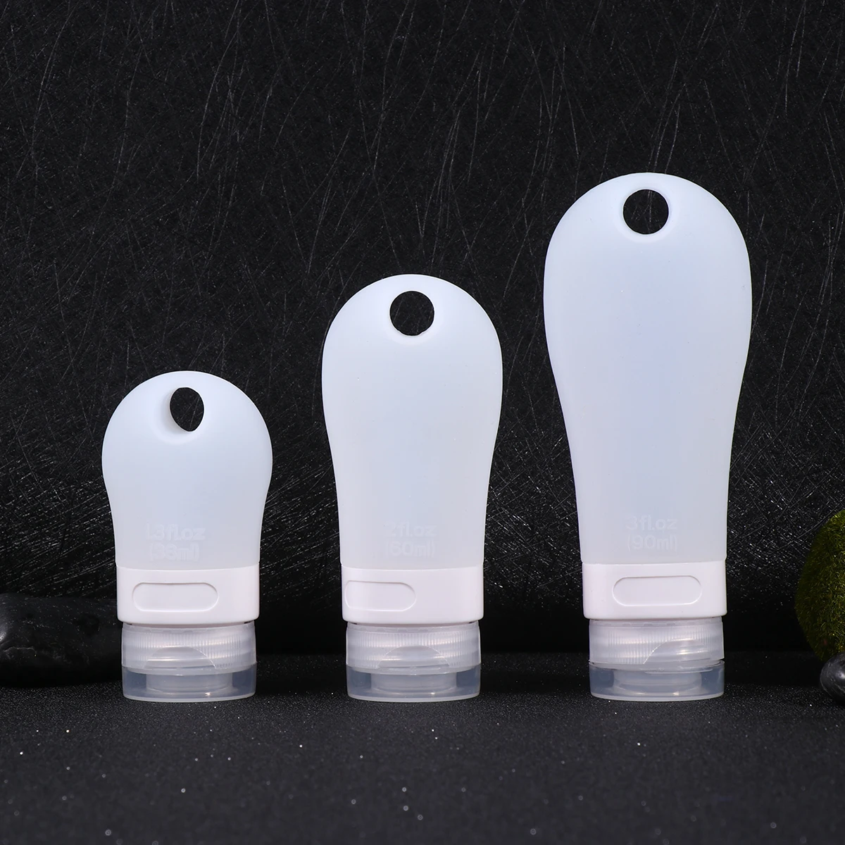 

3 Pcs Silicone Subpackaging Bottles Durable Safe Travel Containers for Lotion Shampoo Shower Gel Reusable Storage Emulsion