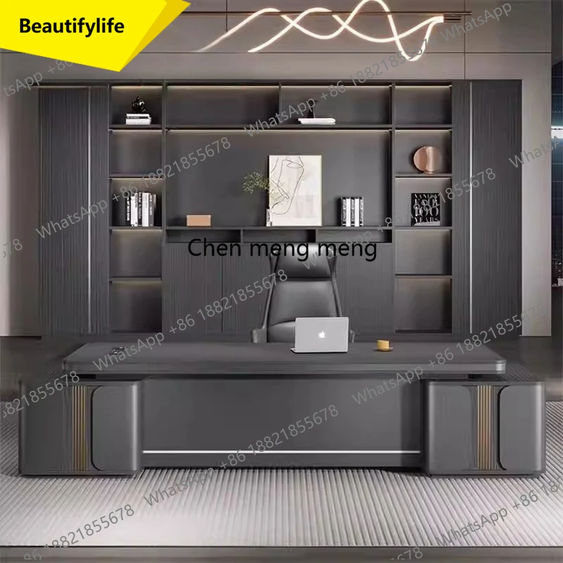 A17 Manager Supervisor Boss Desk Computer Study Sedentary Room Offices Table L Shaped Executive Corner Study Organizer Furni