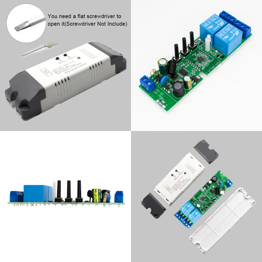 Ewelink WIFI Garage Door Opener Controller Smart Switch On Off Relay Module 433MHz RF Remote Control Switch Voice Control Alexa