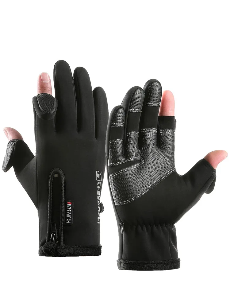 AliExpress GTUBIKE Winter Fishing Gloves for Men & Women, Cold Weather Windproof Touchscreen Warm Cycling Gloves for Ski Motorcycle Driving