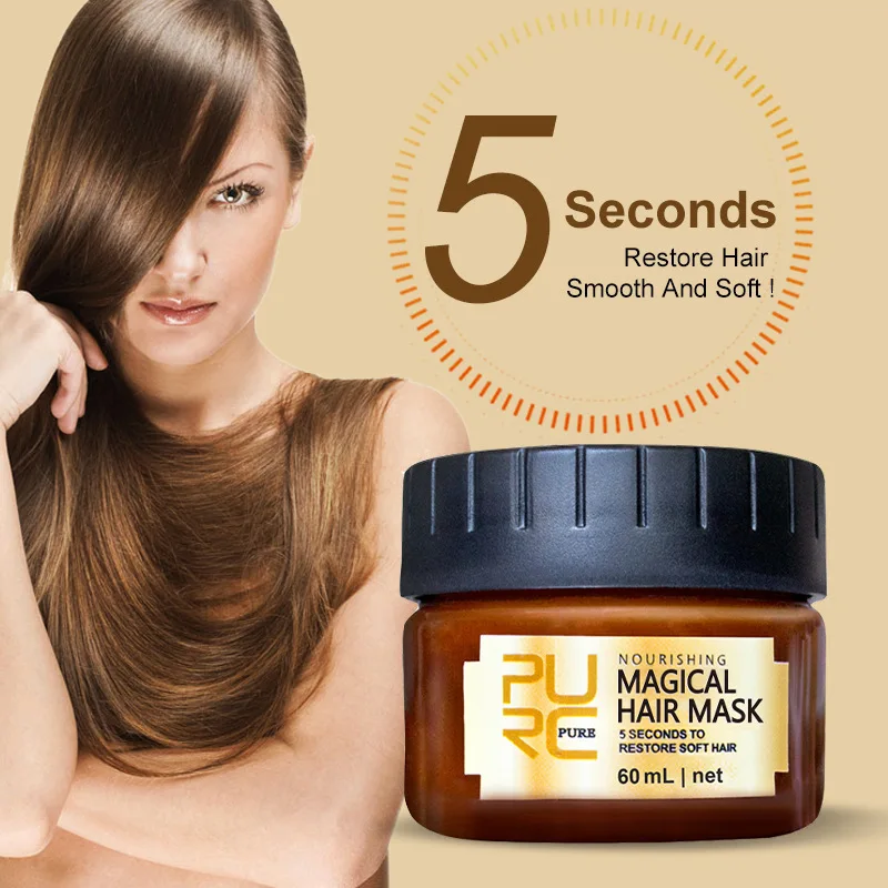 60/120ml Miracle Hair Mask 5 Seconds Repairing Frizz Conditioner Makes Hair Soft Smooth Deep Repair Keratin Hair Scalp Treatment