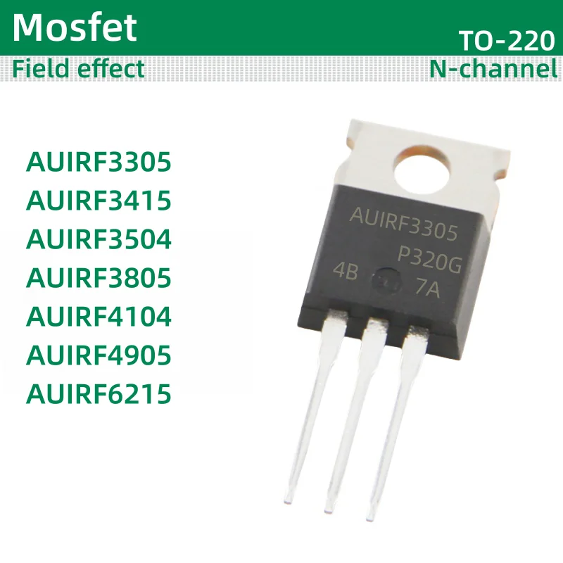 5pcs/lot MOS field-effect TO-220 package AUIRF3305 AUIRF3415 AUIRF3504 AUIRF3805 AUIRF4104 AUIRF4905 AUIRF6215