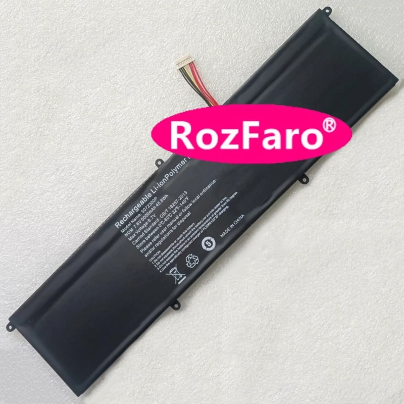 RozFaro For Yashi Daytona YP1405 Laptop Battery 5072300P 7.6V 45.6Wh 6000mAh 9-pin 7-wire For Yashi Daytona YP1406 Notebook