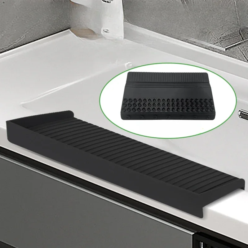 

Durable Silicone Sink Edge Protector Upgrade Sink Counter Protector Can Be Cropped Sink Splash Guards Kitchen