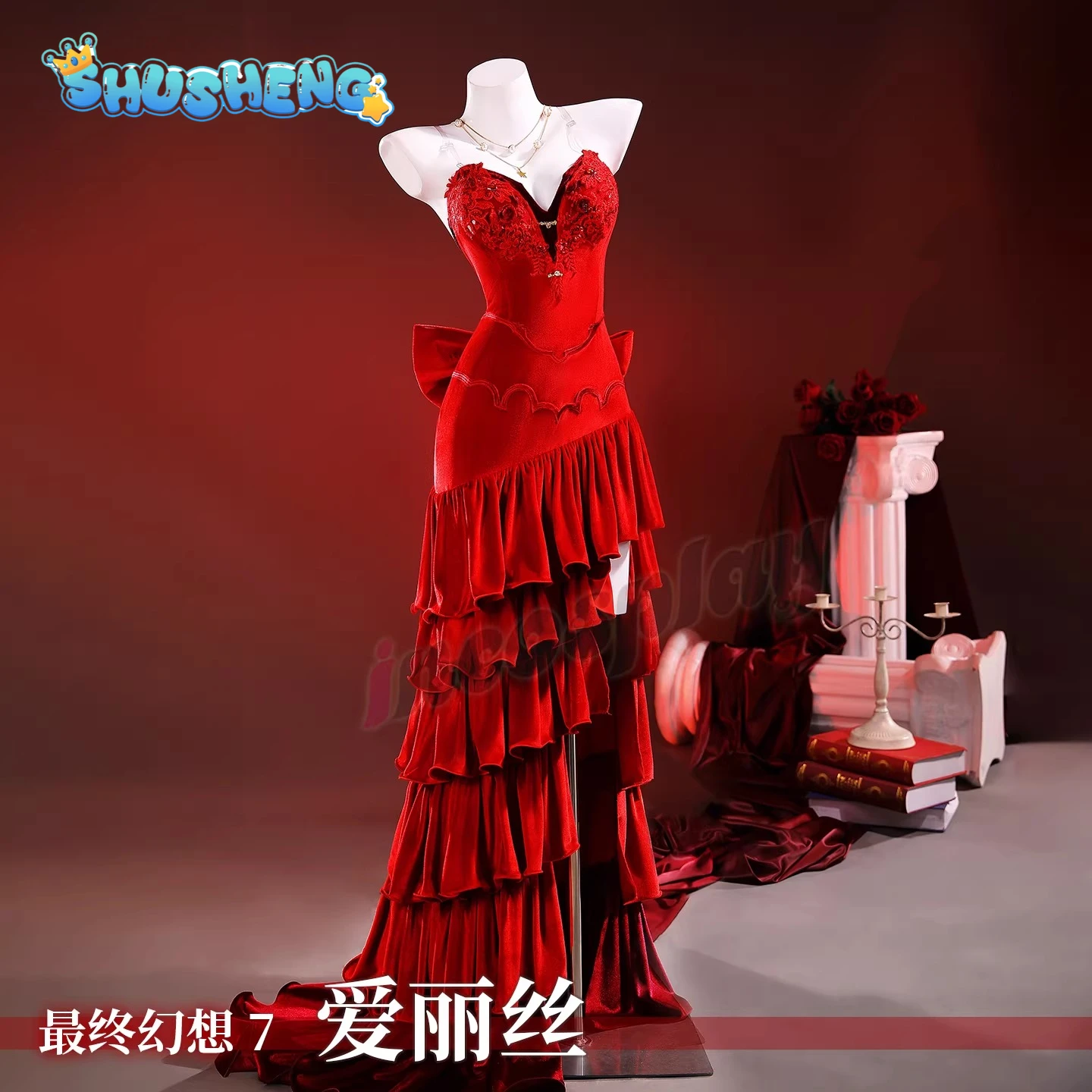 

Косплей-костюм по игре FF7 Remake: Аерис Гейнсборо, сексуальный полный комплект Shusehngcos S-XXXL