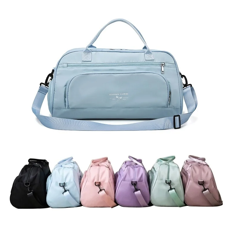 

Women Fashion Gym Bags Outdoor Waterproof Sport Bag With Shoes Compartment Dry And Wet Separation Large Capacity Yoga Handbag