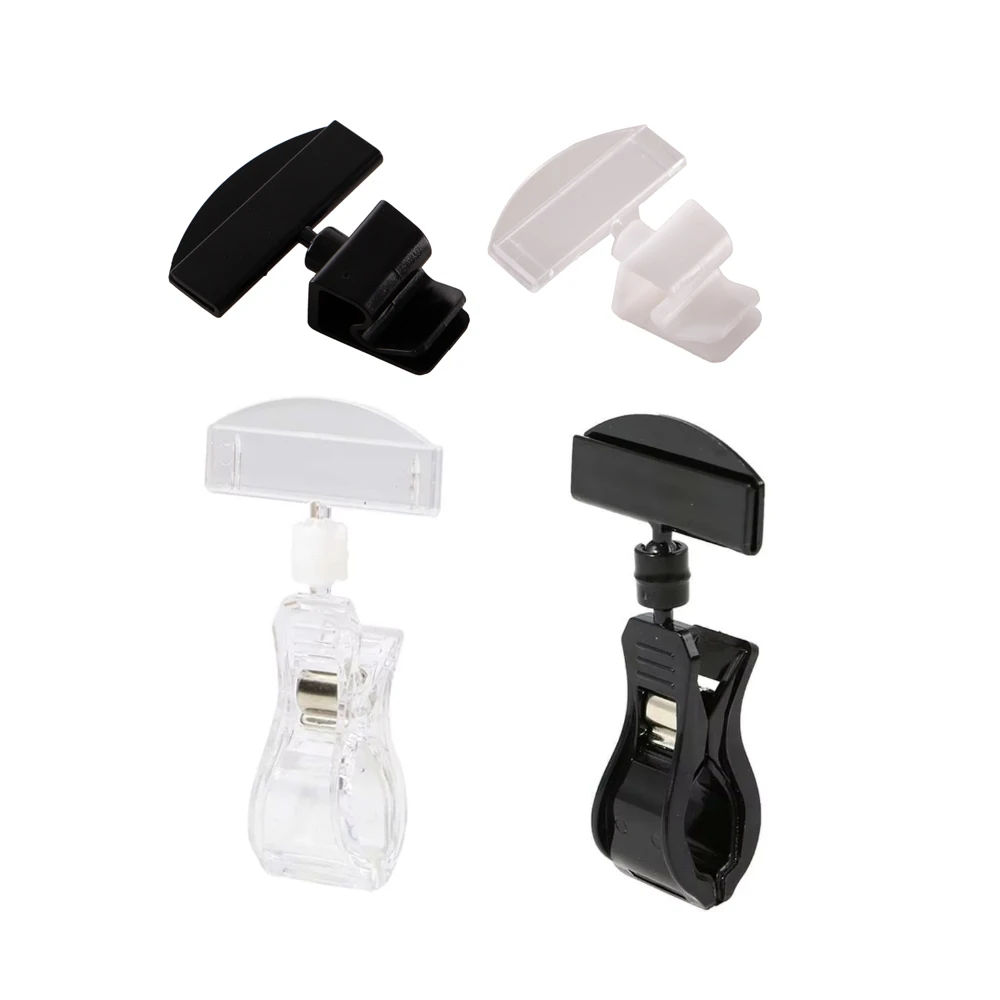 Good Quality Clear Pop Plastic Sign Paper Card Display Price Label Tag Promotion Clips Holders In Supermarket Retails