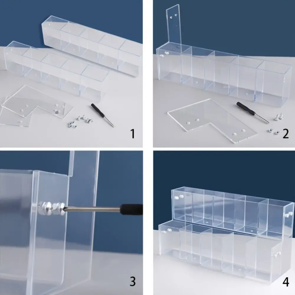 

2/3/4/5/6 Layer Mark Pen Holder Acrylic Transparent Stationery Display Shelf Creative Durable Makeup Brush Holder