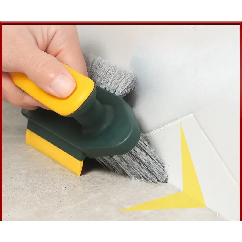 1/2pcs Bathroom Gap Cleaning Brush Multifunctional Tile Floor Scraper for Corner Joint Sink Scrubber Combo