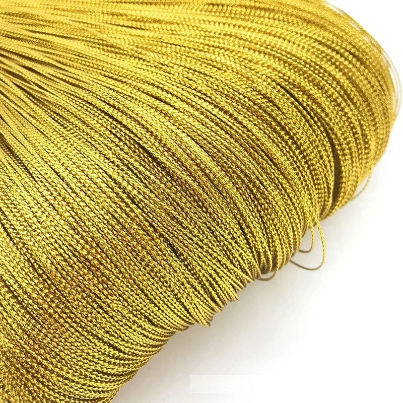 100Meter Gold Thread Tag Thread 1mm Silver String Metallic Cord Jewelry Thread DIY Craft String Gift Tags String Hang Tags Rope