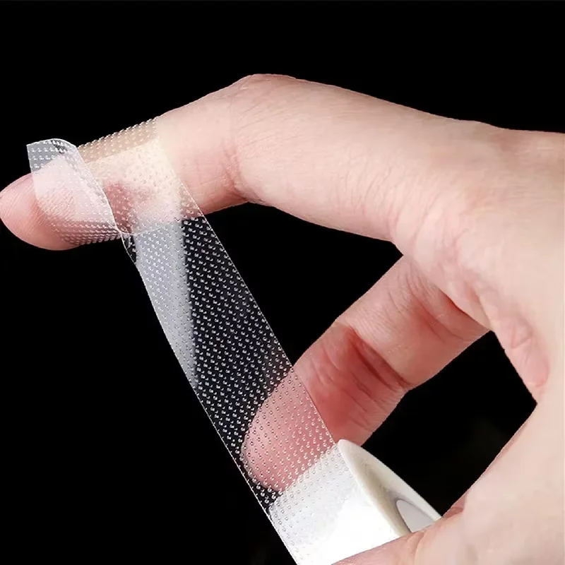 Medical Pressure Sensitive Adhesive Tape Roll, Waterproof Breathable Transparent PE Tearable Bandage for Eyelid Sticker Makeup F
