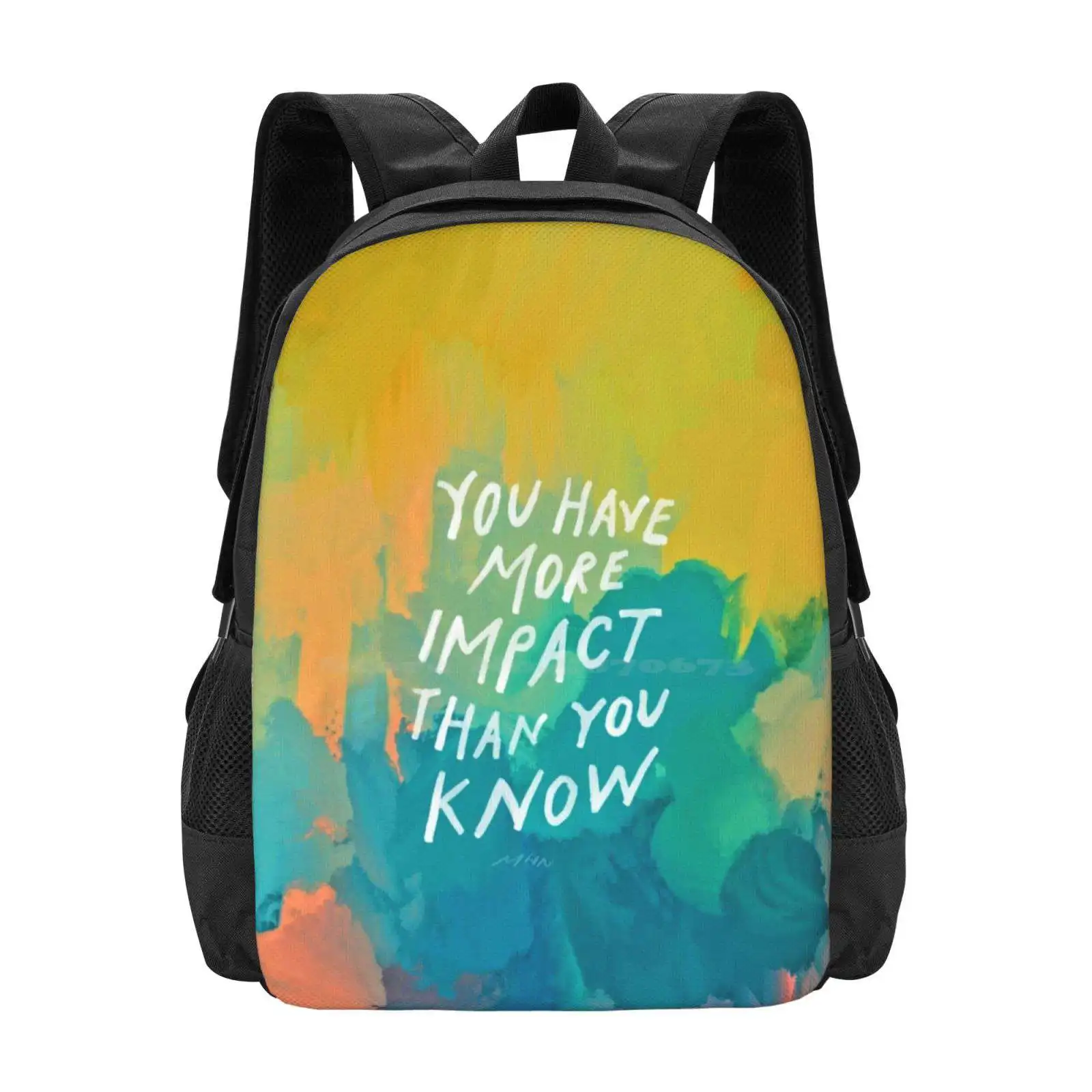 

You Have More Impact Than You Know-Neon Abstract Colorful Art And Motivational Quote By Morgan Harper Nichols New Arrivals